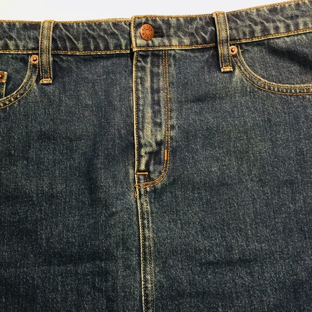 J.CREW WOMEN’S SHREDDED JEAN SKIRT SIZE 14 NWT